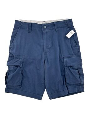 NWT Old Navy Men’s Navy Lived-In Straight Cargo Shorts Size 30
